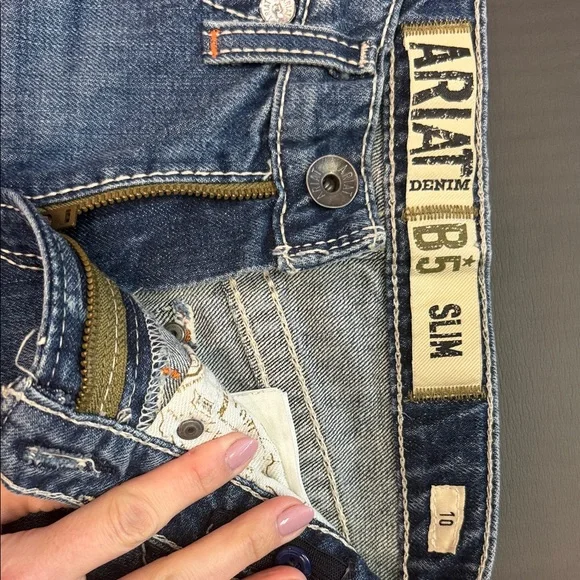 Ariat Boy’ Blue Slim Jeans - Picture 7 of 7